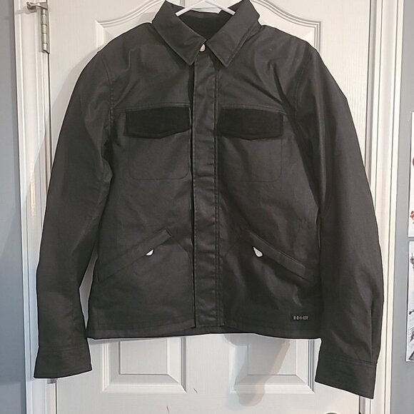 Harley-Davidson Overlook ADV Mesa Men's Size Medium Black Waxed Riding Jacket - Picture 1 of 7